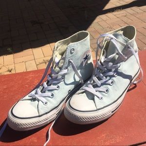 Blue High Top Converse All Star Chuck Taylor Shoes